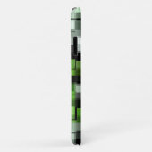 Groen zwart wit modern patroon Case-Mate iPhone case (Achterkant/rechts)