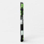 Groen zwart wit modern patroon Case-Mate iPhone case (Achterkant/links)