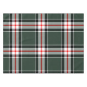Groen, Zwart, Wit, Rood Tartan Plaid Patroon Tafelkleed (Voorkant (Horizontaal))