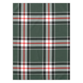 Groen, Zwart, Wit, Rood Tartan Plaid Patroon Tafelkleed (Voorkant)