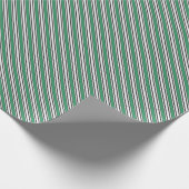 Groen Zwart Wit Strepen Mannelijk Esthetisch Cadeaupapier (Hoek)