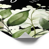 Groen Zwart Wit Vrijgezellenfeest Welkom Teken Poster (Hoek)