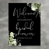 Groen Zwart Wit Vrijgezellenfeest Welkom Teken Poster