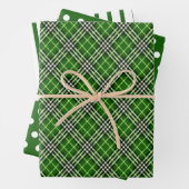 Groen zwart-witte buffels inpakpapier vel (In situ)