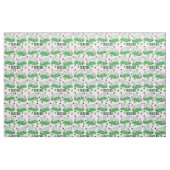 Groen | Zwart | Witte Voetballen | Nets Pattern Stof (Fat Quarter)