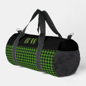 Groen Zwarte Buffalo Check Vet Monogram  Plunjezak (Rechterhoek)