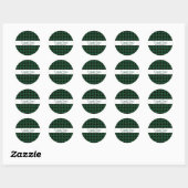 Groen zwarte buffelbokser Pset Country Rustic Ronde Sticker (Vel)