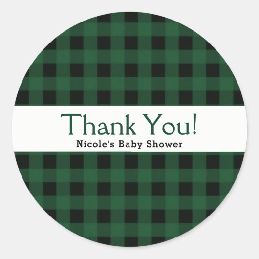 Groen zwarte buffelbokser Pset Country Rustic Ronde Sticker (Voorkant)