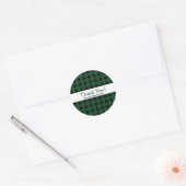 Groen zwarte buffelbokser Pset Country Rustic Ronde Sticker (Envelop)
