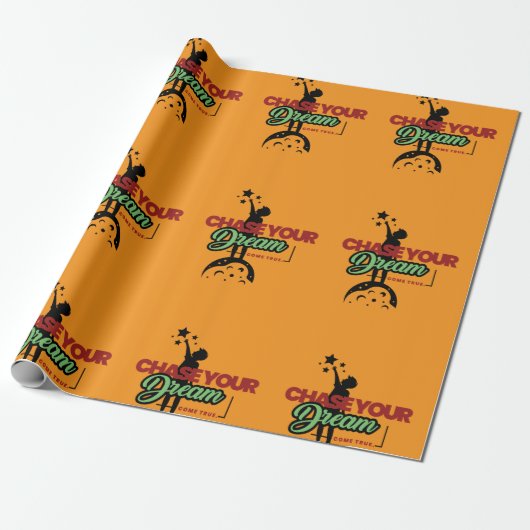 groen-zwarte typografie cadeaupapier (Uitgerold)