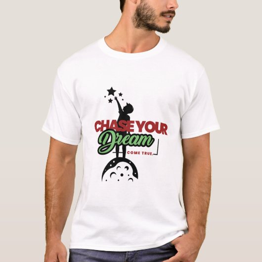 groen-zwarte typografie t-shirt (Voorkant)