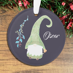 Groen Zweeds kabouter Kerstornament Ornament