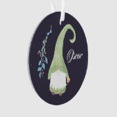 Groen Zweeds kabouter Kerstornament Ornament (voorkant)