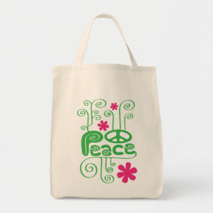 Groen Zwirls VredesTas Tote Bag