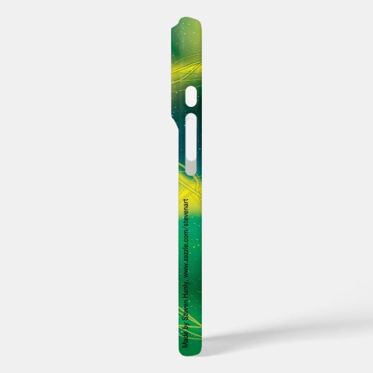 groenachtig Abstract Case-Mate iPhone Case (Achterkant / Links)