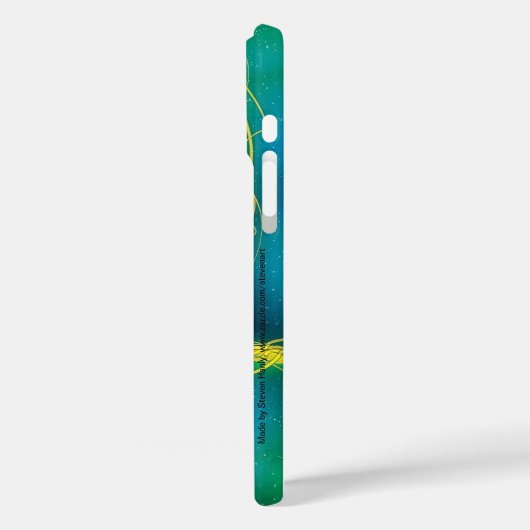 groenachtig Abstract Case-Mate iPhone Case (Achterkant / Links)