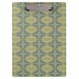 Groenachtig Retro Vintage Patroon Klembord