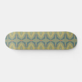 Groenachtig Retro Vintage Patroon Persoonlijk Skateboard (Horizontaal)