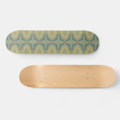 Groenachtig Retro Vintage Patroon Persoonlijk Skateboard (Horizontaal)