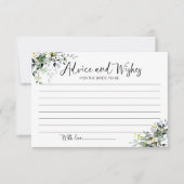 Groenadvies en wensen voor de bruid Kaart (Voorkant)