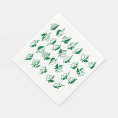 Groenalfabet papieren servetten (Hoek)