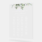 Groenalphabetische zitplaatsindeling acryl bord (Hoek)