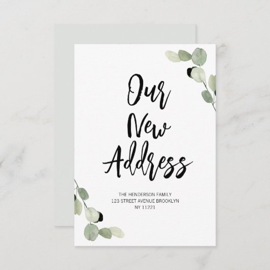 groenbladerbericht kaart (Voorkant / Achterkant)