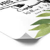 groenbladertje ZO VINGER POINTING SIGN Poster (Hoek)