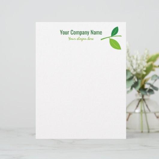 Groenbladertuinbouwbedrijf, logo aangepast briefhoofd (Staand voorkant)