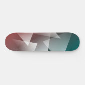 groenblauw bordeauxrood wit persoonlijk skateboard (Horizontaal)