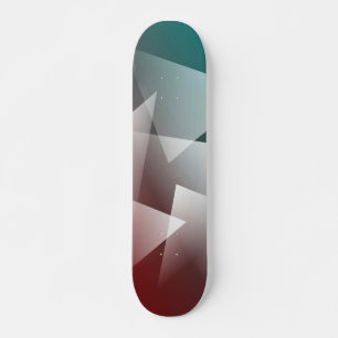 groenblauw bordeauxrood wit persoonlijk skateboard