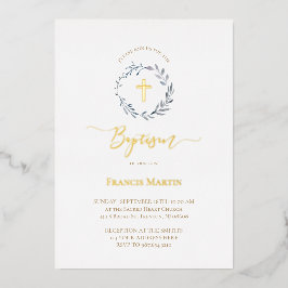 groenblauw folie uitnodiging