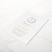 groenblauw folie uitnodiging (Gedraaid)