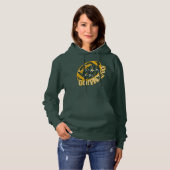 Groenblauw football hoodie (Voorkant volledig)