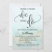 Groenblauw Goud We zijn nog steeds getrouwd Oceaan Kaart (Voorkant)