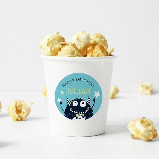 Groenblauw | Kleine gepersonaliseerde kinderen van Ronde Sticker