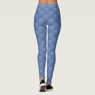 Groenblauw op Zee-egel Leggings
