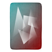 groenblauw rood wit badmat (Voorkant Verticaal)