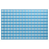 Groenblauw | Skyblue | White Argyle Pattern Stof (Yard (91,4 cm))