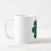 Groenblauw van Mandala Koffiemok (Links)