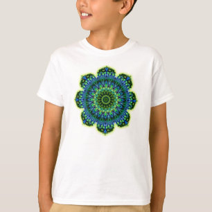 Groenblauw van Mandala T-shirt