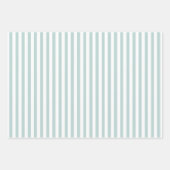 Groenblauw | wit | Kerstfeestdag Inpakpapier Vel (Voorkant 3)