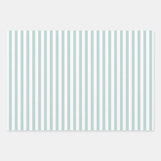 Groenblauw | wit | Kerstfeestdag Inpakpapier Vel (Voorkant 3)