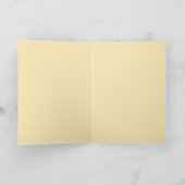 Groenblauwe Monogram Bedankkaart (Binnen)