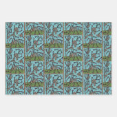 GROENBLAUWE PLANTEN CRAZY WRAPPING PAPER (Voorkant 3)