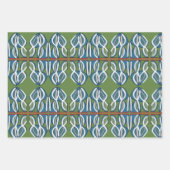 GROENBLAUWE PLANTEN CRAZY WRAPPING PAPER (Voorkant 2)