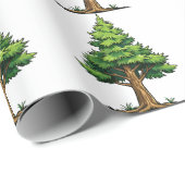 Groenblijvend bos cadeaupapier (Rol Hoek)