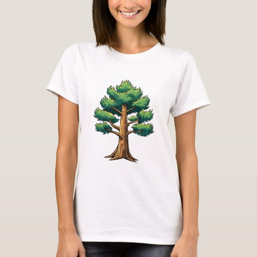 Groenblijvend bos t-shirt (Voorkant)