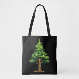Groenblijvend bos tote bag