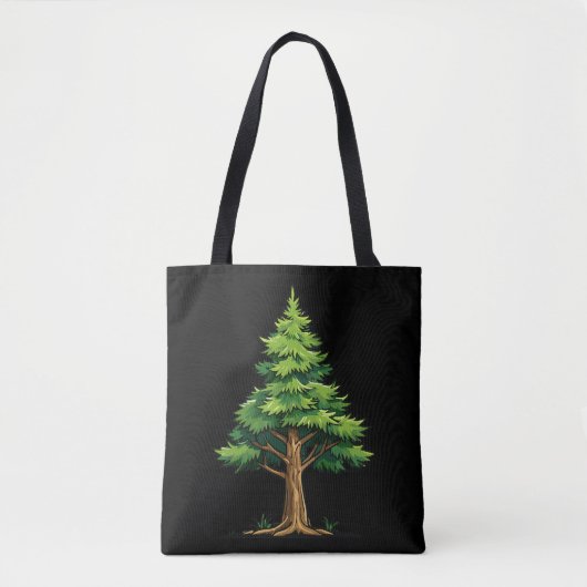 Groenblijvend bos tote bag (Voorkant)